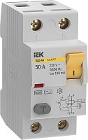 Выключатель дифференциальный (УЗО) KARAT ВД3-63 2P 50А 100мА 6кА тип AC | код MDV20-2-050-100 | IEK